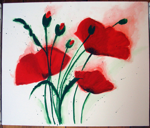 3 coquelicots