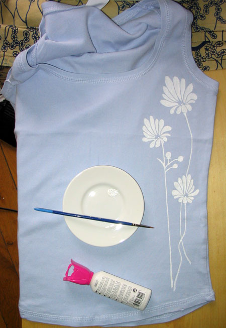T-shirt fleurs