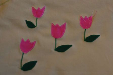 tulipes en appliques, avr. 2009 tulipes en appliques