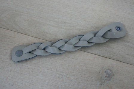 Bracelet tressé en cuir